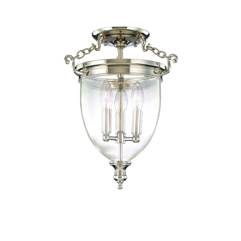 Hanover 11 Inch Semi Flush Mount by Hudson Valley Lighting